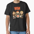 Rush Band × Peanuts - Style Cartoon by moyjoystudio