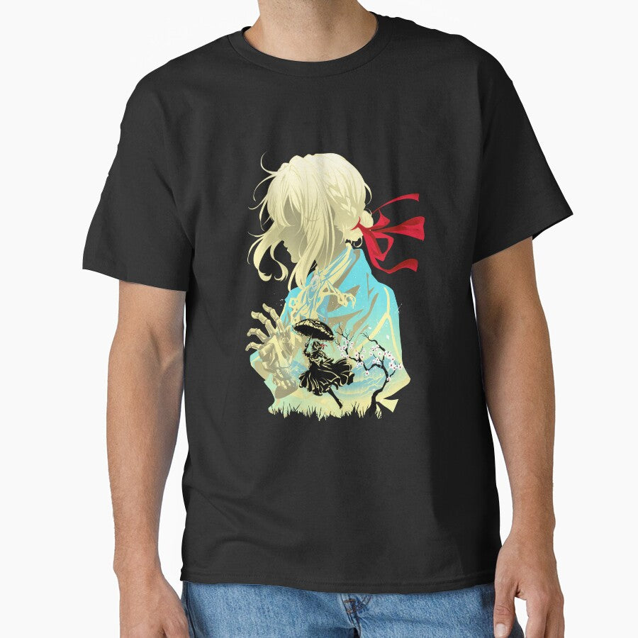 Violet Evergarden Silhouette – Minimalist Anime Art Print by Hypertwenty Designs