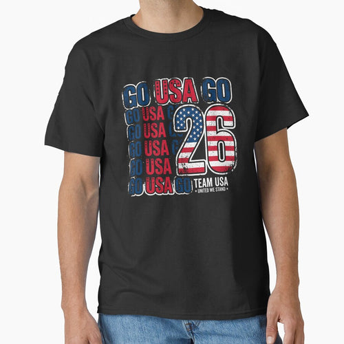 2026 Colorful Soccer Ball USA Canada Mexico 26 Classic T-Shirt by JJLetterDesigns