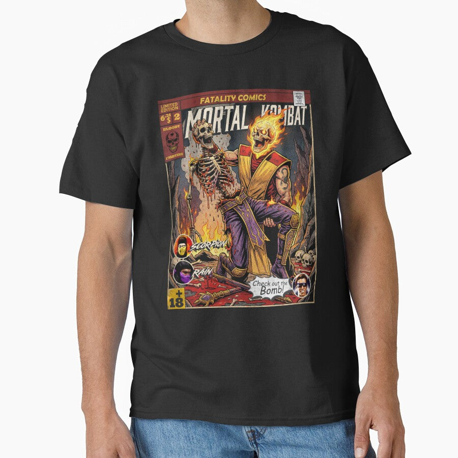 Mortal Kombat Scorpion Vintage Comic Cover Art by Back2Collage