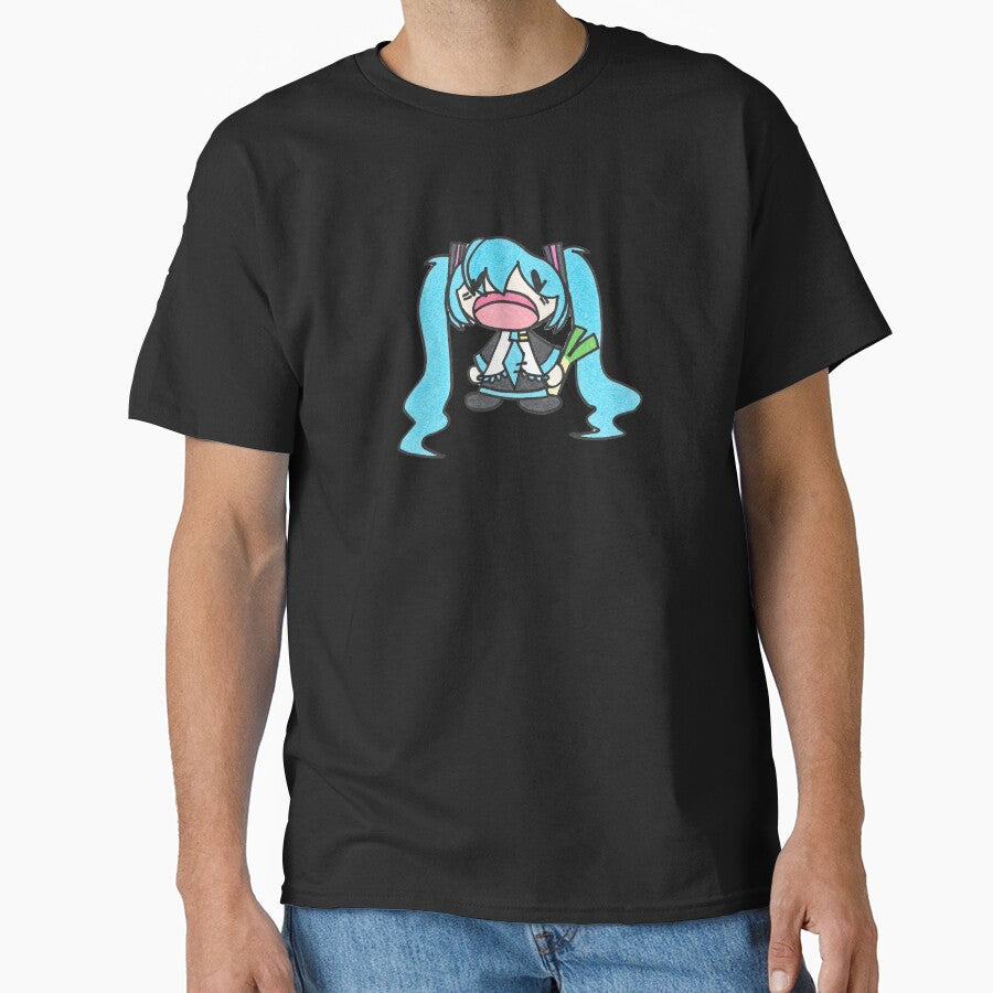 Funny Chibi Expression Of Hatsune Miku Sitting by thedgareky