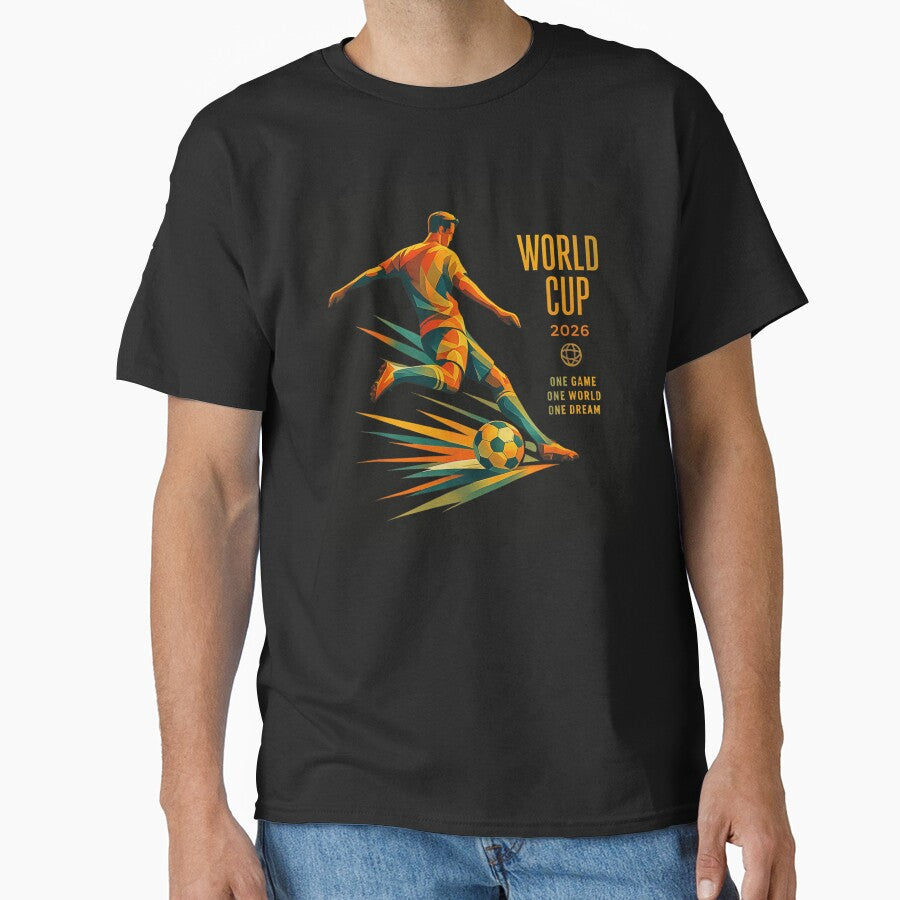 World Cup 2026 Soccer Player Dynamic Abstract Geometric Football Graphic by StanaLuis