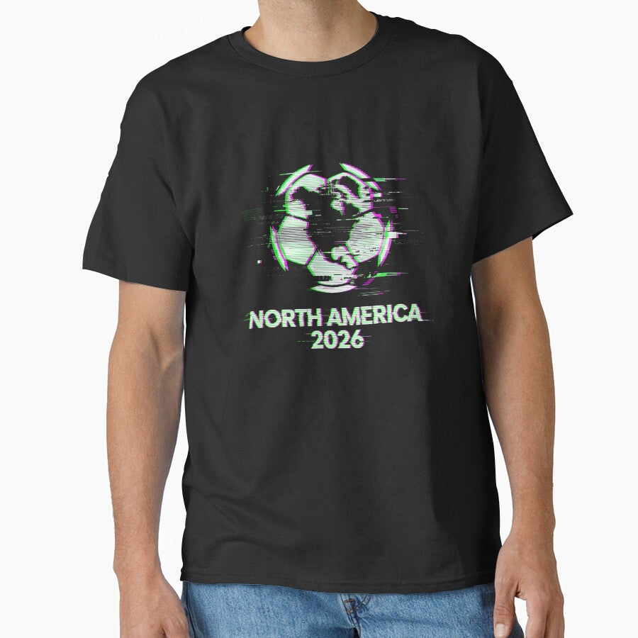 Glitched United 2026 - North America Emblem Classic T-Shirt by rawr00