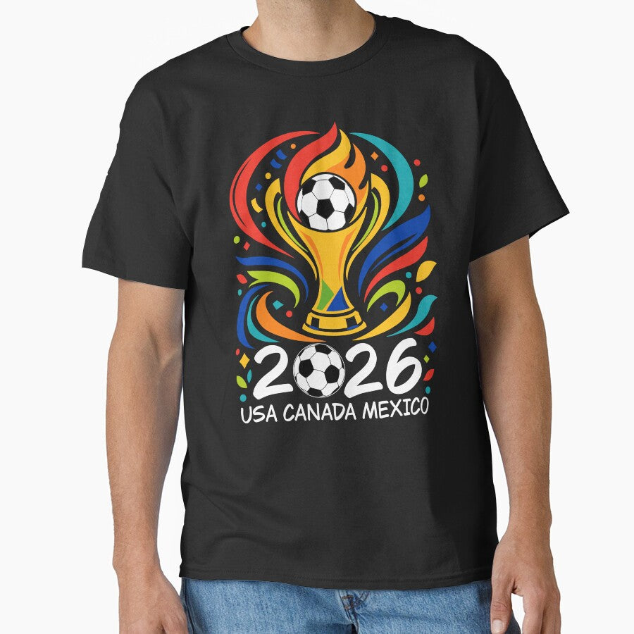 World Soccer Tournament 2026 USA Canada Mexico Football Fan Pride by FreshVibe Prints