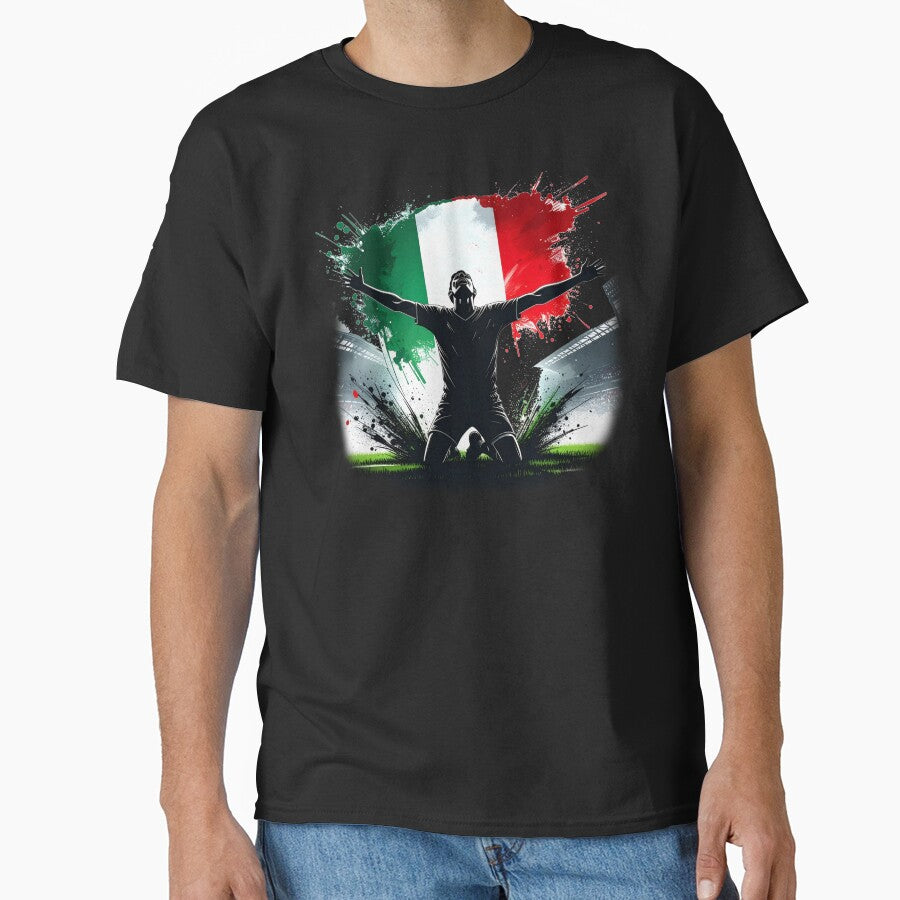 Mexico Soccer Player Art — Mexican Football Flag Action Fan Print by icemanphotos