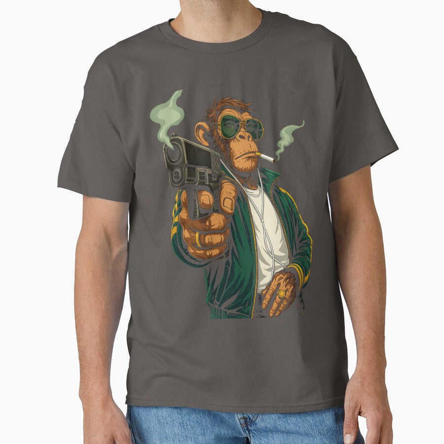 Urban Street Ape – Gangster Monkey in Sunglasses Streetwear Illustration by Sloka-Global