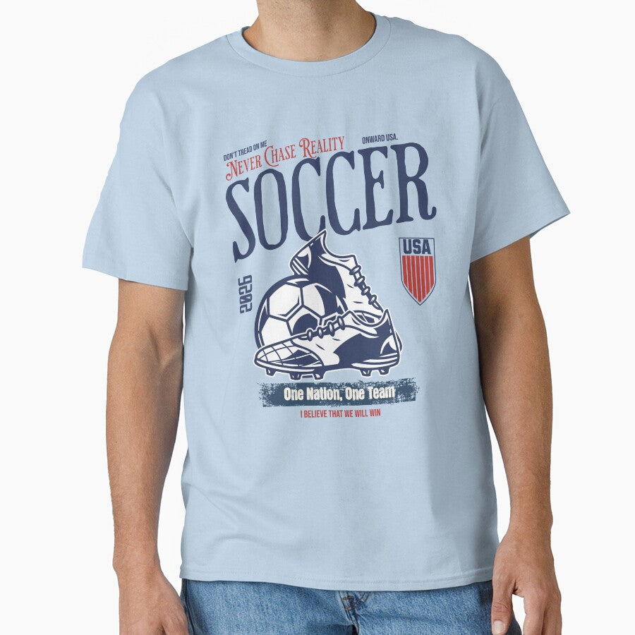 USA Soccer 2026 One Nation One Team Football Fan Design by Abaseen