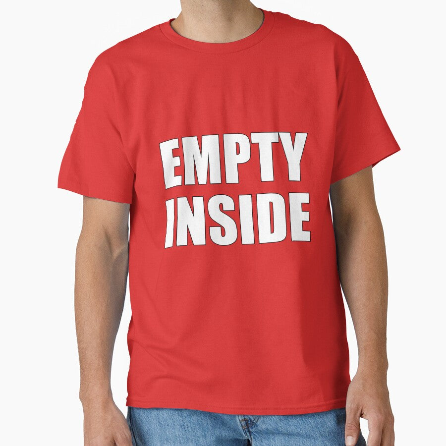 Empty Inside Minimalist Outline lettering by deluxus