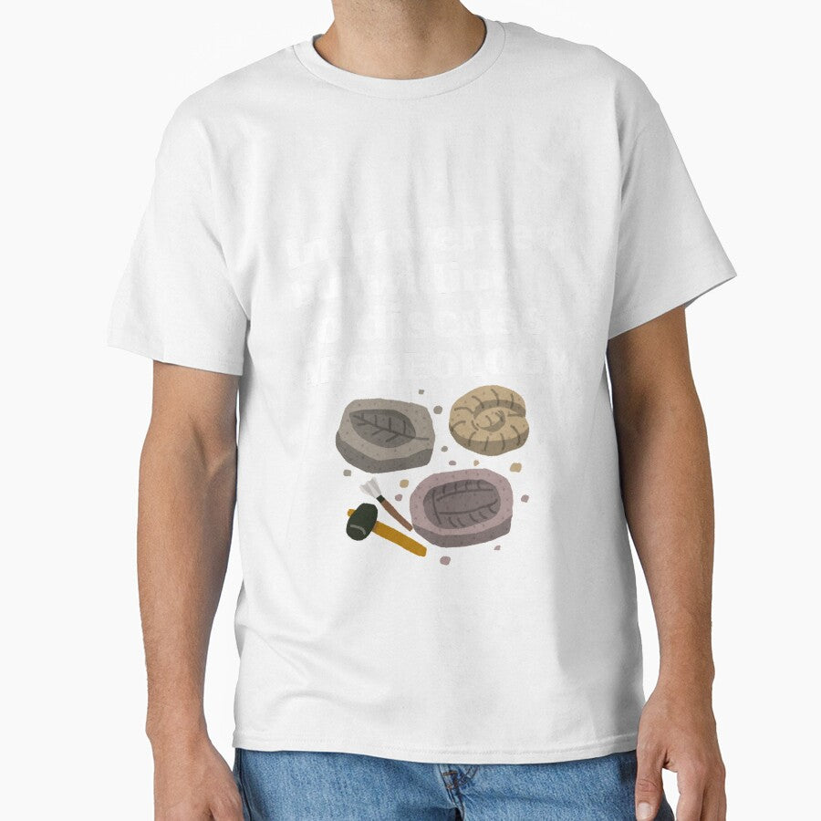 Introverted But Willing To Discuss Archeology Funny Introvert Tshirt by OldSkullDesigns