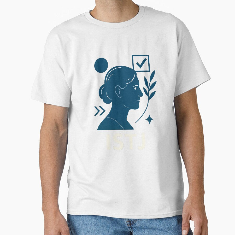 ISTJ Personality Abstract Art – MBTI Design (Center Print) by W-Rm
