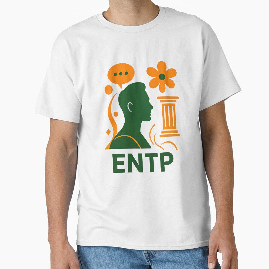 ENTP Personality Abstract Art – MBTI Design (Center Print) by W-Rm