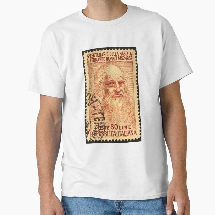 Leonardo Da Vinci Stamp Print Logo by BLTD.Global Revolution