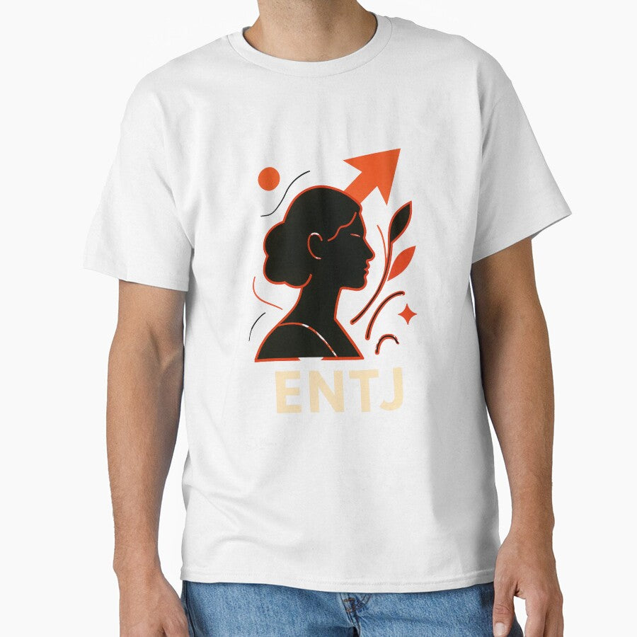 ENTJ Personality Abstract Art – MBTI Design (Center Print) by W-Rm