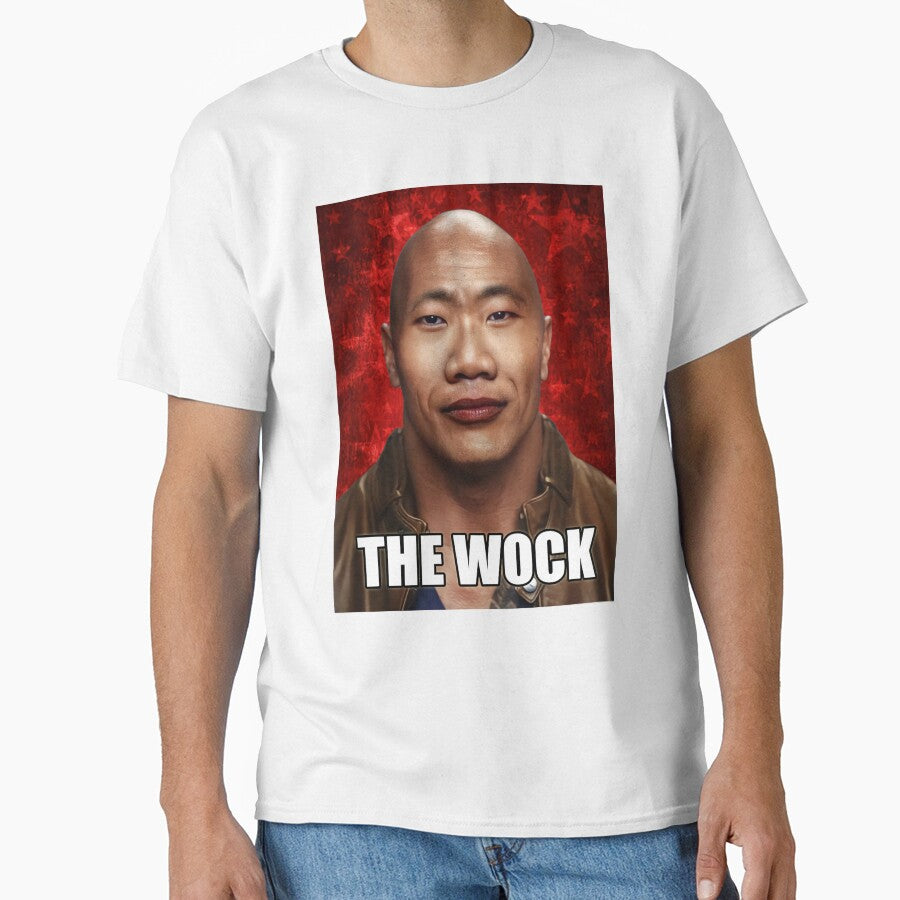 HD The Wock Meme ( Dwayne the Wok Johnson / John Xina chinese social credit Bing Chilling) by fomodesigns