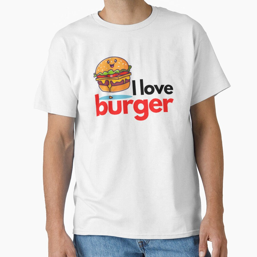 I LOVE BURGER - Hamburger - I love the hamburger by MoshisooPrint