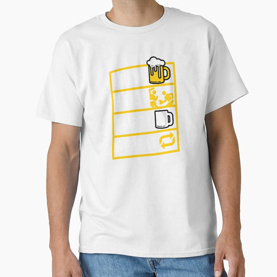 Beer Lover BEER Brew Enjoy Empty Repeat Gift Idea by haselshirt