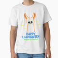 Happy Llmaween Funny Halloween Novelty T-Shirt Gift by Bendthetrend