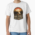 Zero People Zero Problems Camping Shirt Funny Introvert Humor Tee by Martin's_Design