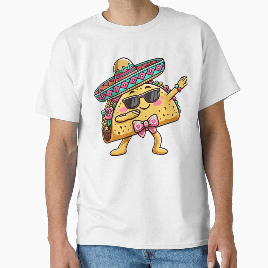 Dabbing Taco with Sombrero in Chicana Style by Dazeville Studio1541