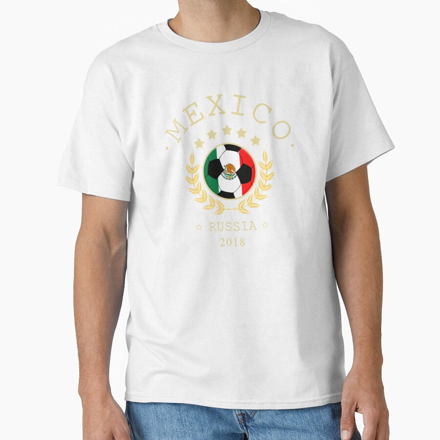 Mexico Mexican Soccer Team Russia 2018 T Shirt Football Fan copa mundial by edinson753