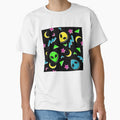 90s Geometric Alien - Black and Neon by 90sAlien