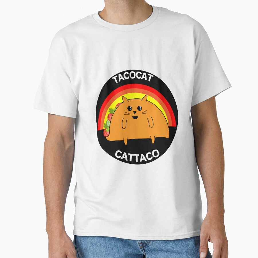 Tacocat Spelled Backward Is Tacocat - Love Cat And Taco Essential T-Shirt - Aprons by happygiftideas
