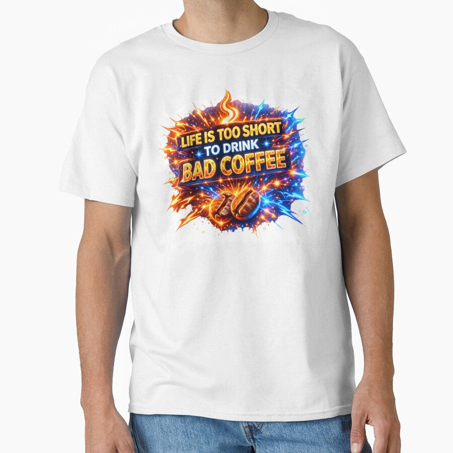 Life is Too Short to Drink Bad Coffee by Nika Art Studio