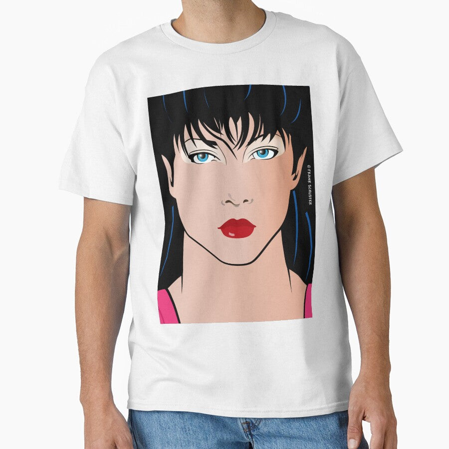 Pop Art Illustration of Beautiful Woman Amber Pop Art Girl by Frank Schuster