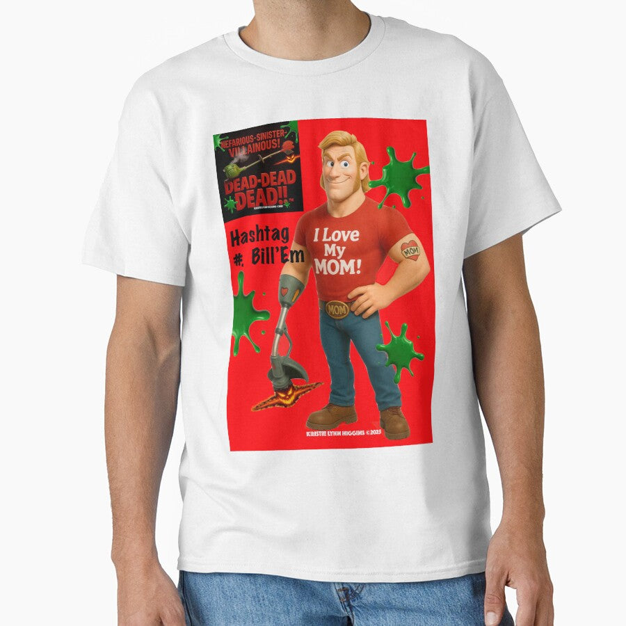 Hashtag #. Bill’Em horror parody character by Author-Creator