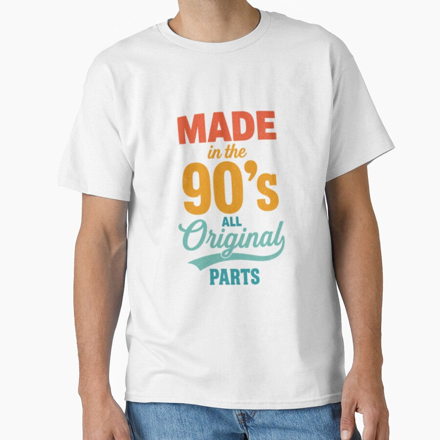 Made in the 90s All Original Parts | Retro 90s Birthday Graphic by HBDStudio
