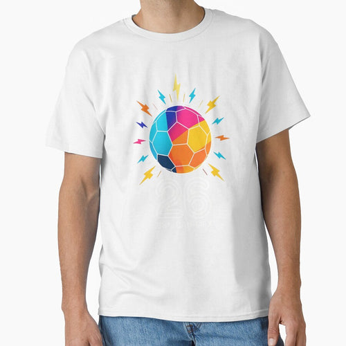 2026 Colorful Soccer Ball USA Canada Mexico 26 by dudelinart