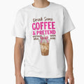 Funny Preppy Iced Coffee Pink Bow Coffee Lover by KroghDs