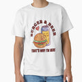 Funny Beer Drink Drinking Burgers & Beer That’s Why I’m Here by fantasticdesign