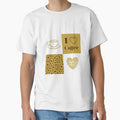 I love Coffee Grid Pattern by trendingatees