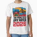 San Francisco Bay Area Golden Gate Stadium T-Shirt V25 by DarylWelsh2024