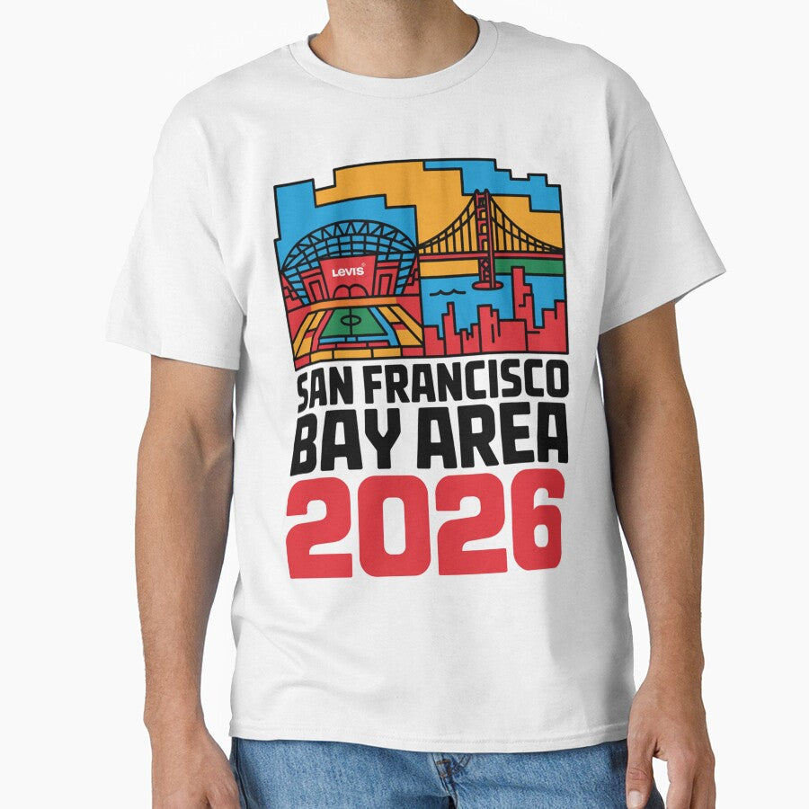 San Francisco Bay Area Golden Gate Stadium T-Shirt V25 by DarylWelsh2024