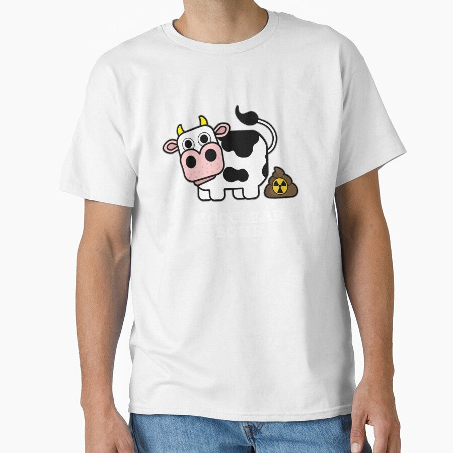 Mooclear Bomb Funny Cow Pun (Dark BG) by punnybone
