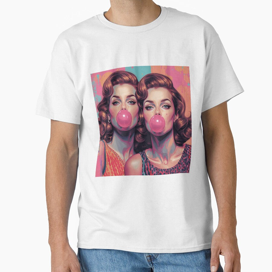 Pop art women with bubble gum by Anisha  Vaz