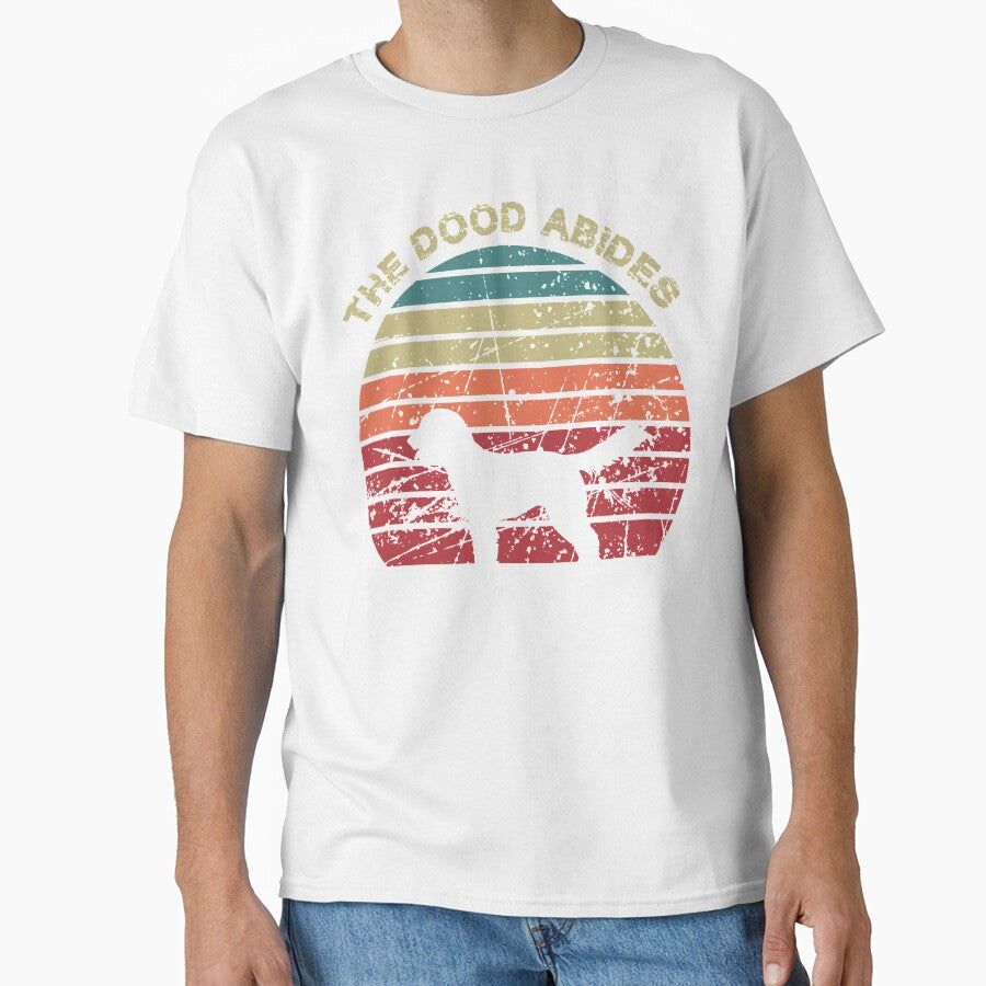 The Dood Abides - Lebowski, The Dude, Labradoodle Goldendoodle by Rooks-Artworks
