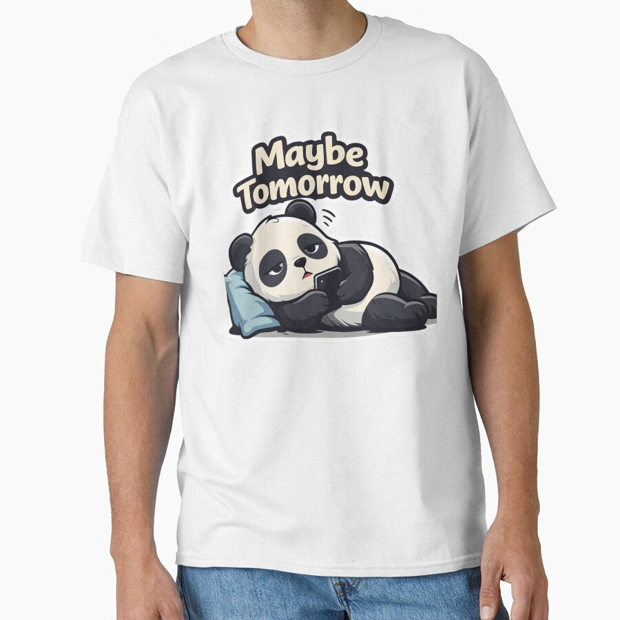 Maybe Tomorrow Panda | Cute Lazy Panda Sticker by TheLazyVibe