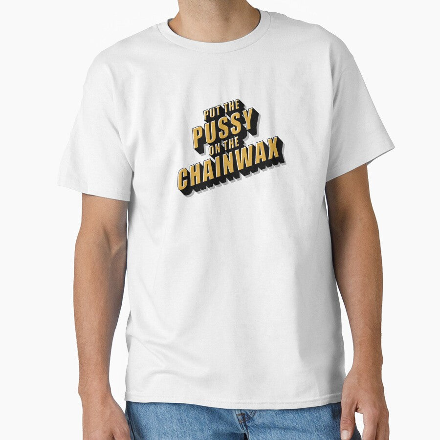 Put The Pussy On The Chainwax Retro Cinema Design by chris-ellis-art