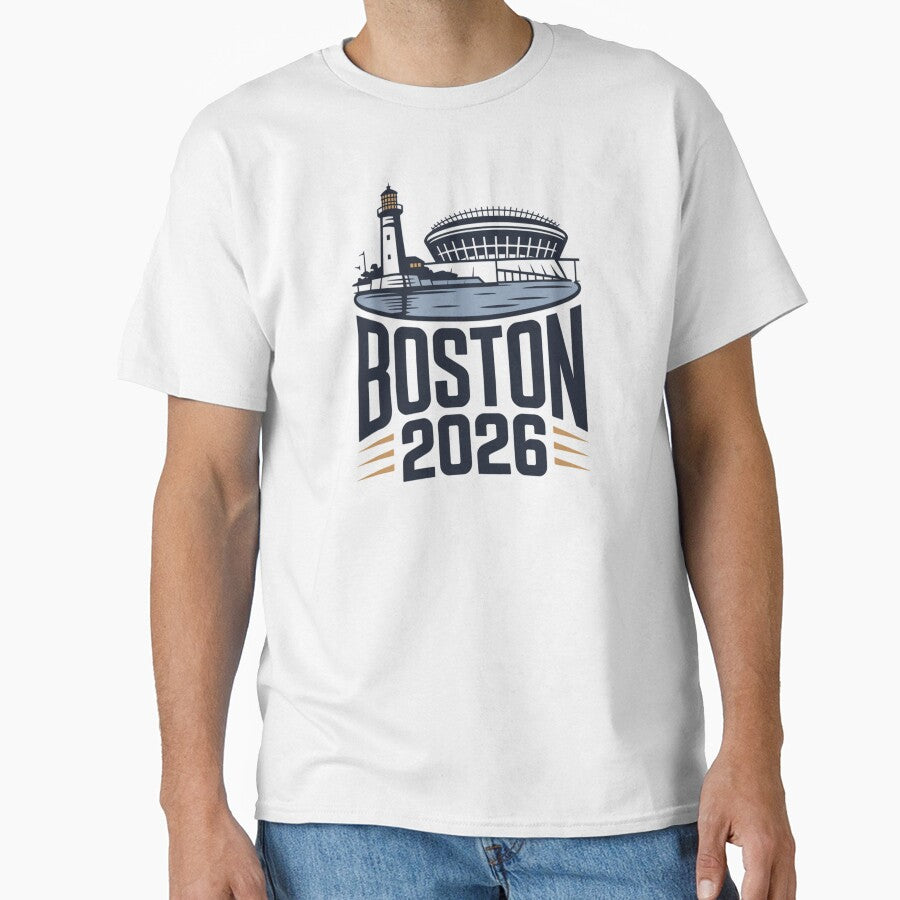 Boston 2026 New England Soccer Souvenir T-Shirt V14 by DarylWelsh2024