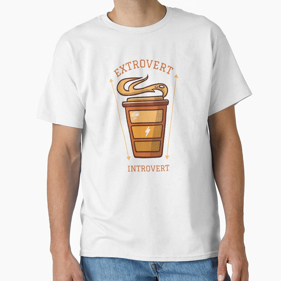 Introvert Extrovert Scale Bases On Coffee Level by artado