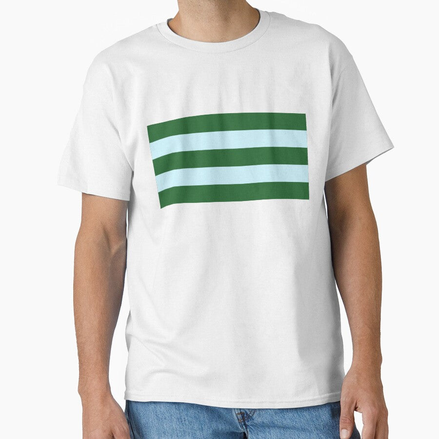 horizontal green blue stripes by Selinahuynh0304