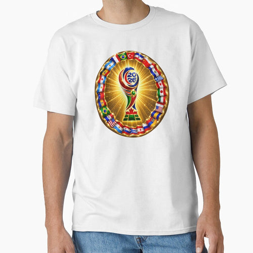 2026 Soccer Tournament Graphic T-Shirt, International Team Flags Shirt, Championship Trophy Apparel, Football Fan Top by wshStudio