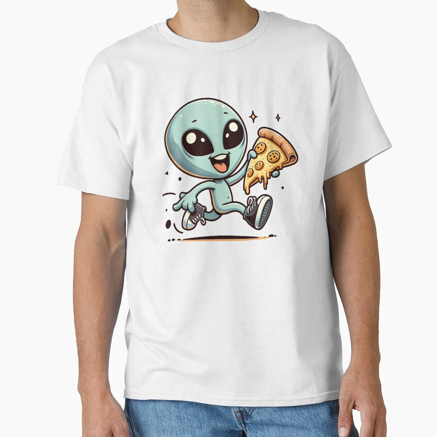 Funny Alien Pizza Lover by Logiamerch