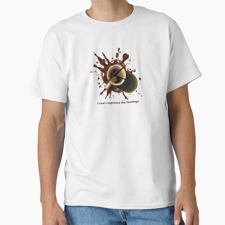 I Can’t Espresso My Feelings - Cute Pun | TeeHee Puns Funny Design by TeeHee Puns