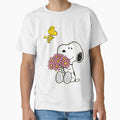 Snoopy Woodstock Pink Daisy Bouquet Spring Flowers by VincentMoore96