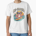 Funny cute Axolotl Axo-Palooza surfboard parody 90s Alternative music festival, Beige - HD ONLINE STORE by bard-art