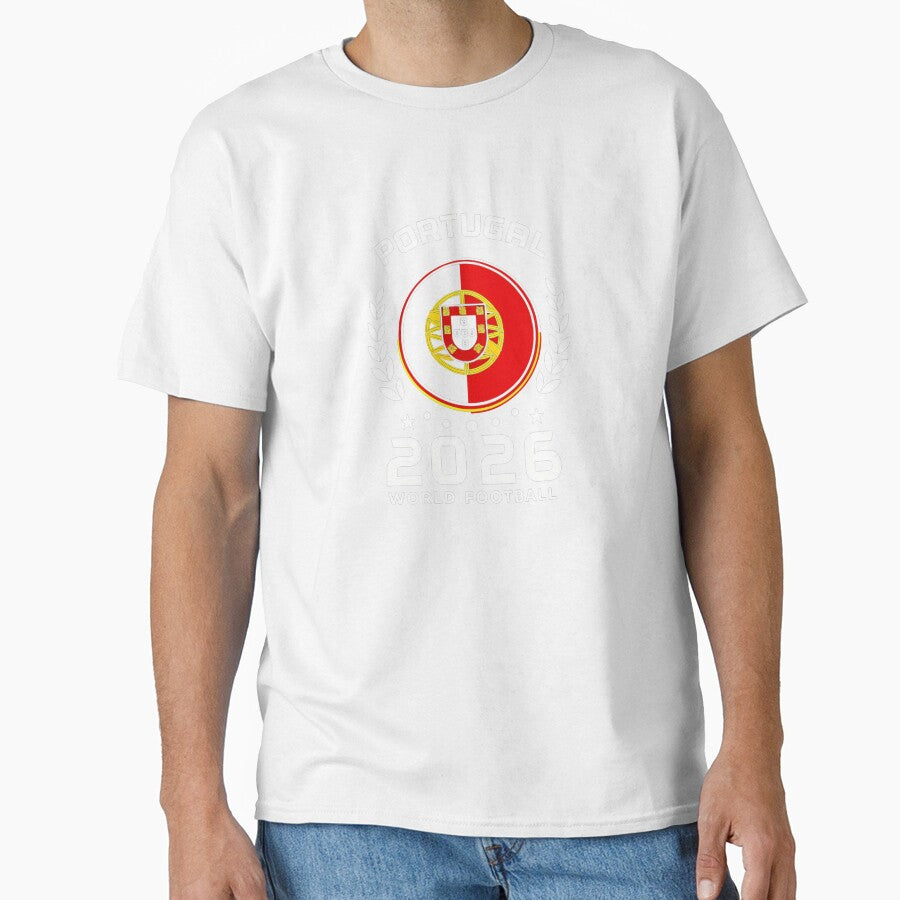 Portugal 2026 World Football Soccer Fan Design T-Shirt_87038236 by SubStudio97